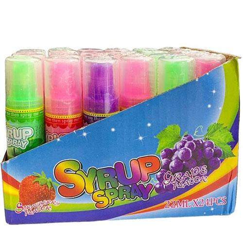 Super Spray Candy Strawberry and Grape Flavor 22ml 24Pcs