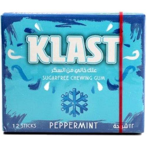 Klast Trust Sugar Free Gum with Peppermint 12Sticks