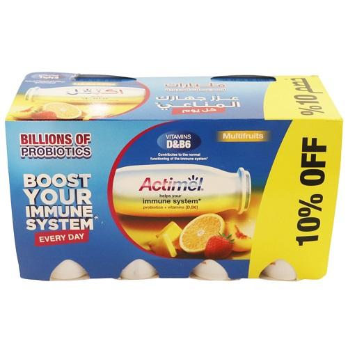 Actimel Mixed Fruit Yogurt Drink 93ml 8Pcs