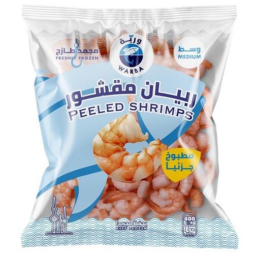 وربة روبيان مقشور وسط مطبوخ جزئيا 400جم