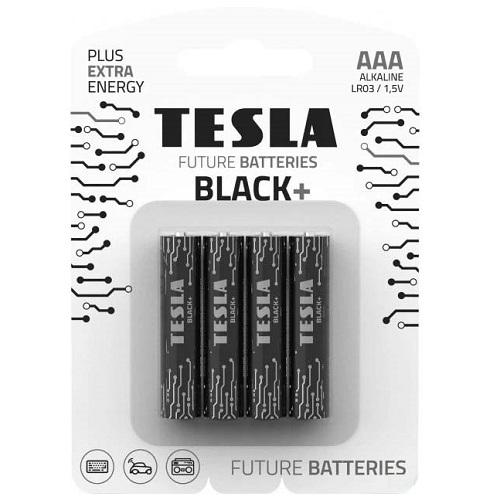 Tesla Batteries Alkaline AAA Black+ 1.5 Volt 4pcs