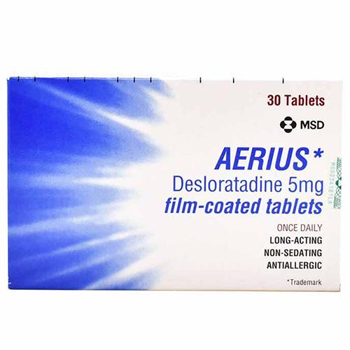 Aerius Desloratadine 5mg Antiallergic 30Film Coated Tablets