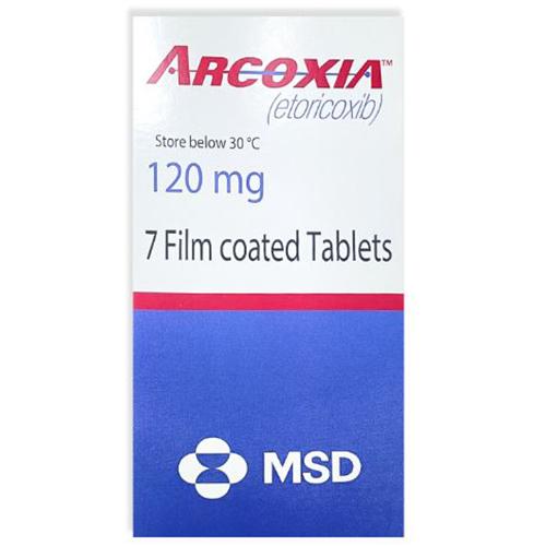Arcoxia Etoricoxib 120mg Help to Reduce Joints and Muscles Inflammation 7Tablets