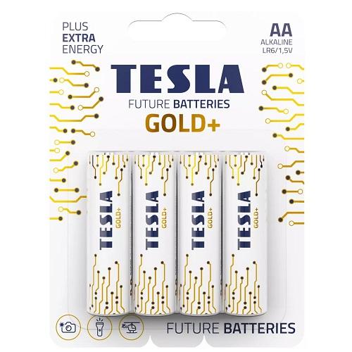 Tesla Batteries Alkaline AA Gold+ 1.5 Volt 4pcs