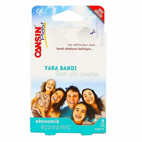 Cansin Plast First Aid Plaster Economic 6x25cm 2Pcs