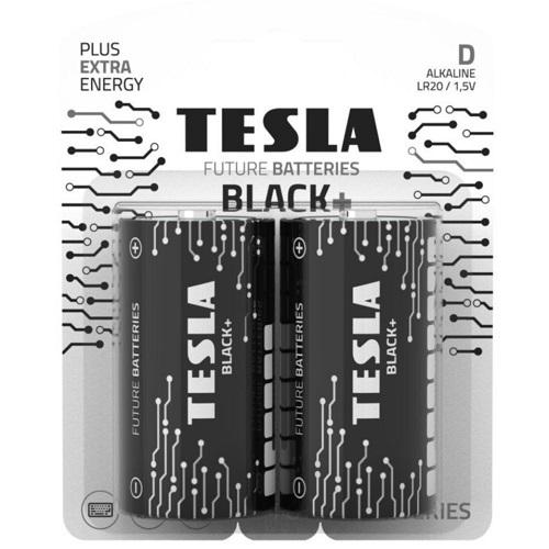 Tesla Batteries Alkaline D Black+ 1.5 Volt 2pcs