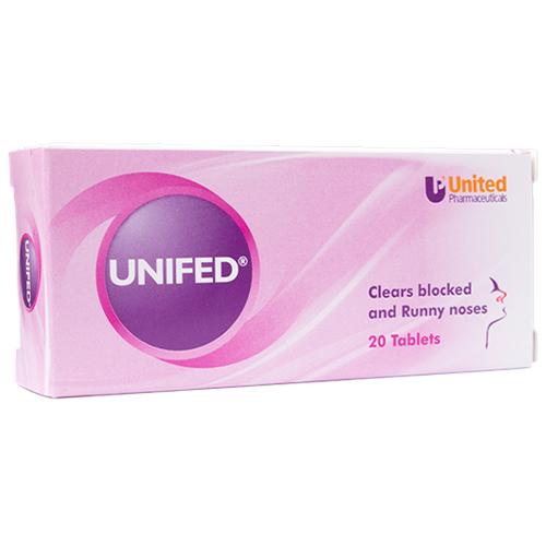 Unifed to Treat Allergy Symptoms and Nasal Congestion 20Tablets