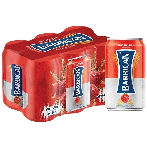Barbican Malt Beverage Strawberry Flavor 330ml 6Pcs