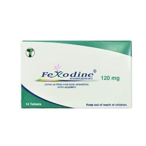 Fexodine 120mg for Treating Various Allergic Conditions 14Tablets