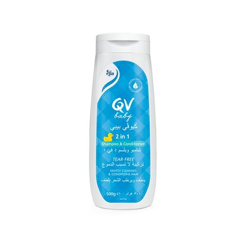 QV Baby 2in1 Shampoo and Conditioner for Cleaning and Moisturizing Delicate Hair and Scalp 500g