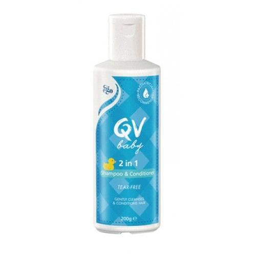 QV Baby 2in1 Shampoo and Conditioner for Cleaning and Moisturizing Delicate Hair and Scalp 200g