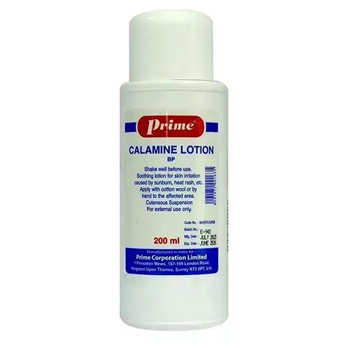 Prime Calamine Lotion Bp Relieve Itching and Soothe Irritated Skin 200ml