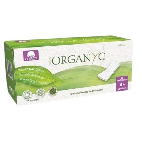 Organyc Flat Daily Pads Lightweight 100% Organic Cotton 24Pads