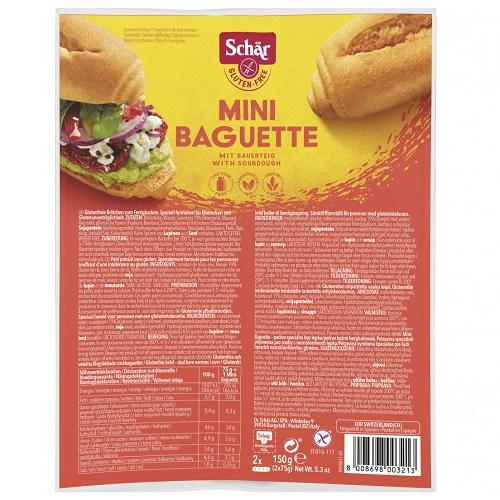 Schar Mini Baguette Natural Bread Gluten Free 150g