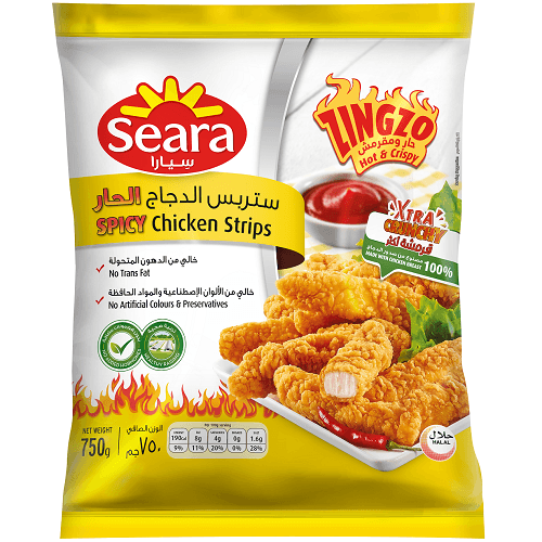 سيارا ستربس الدجاج الحار زنجز 750جم