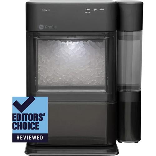 General Electric Ice Maker with Side Tank Black 