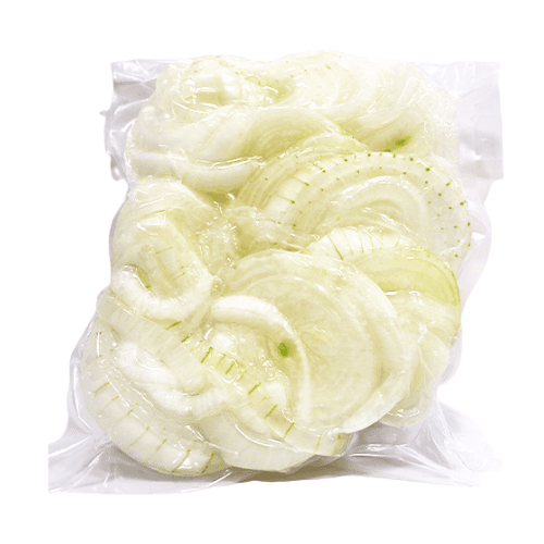 Fresh White Onion Rings Vacuum Envelope 500g