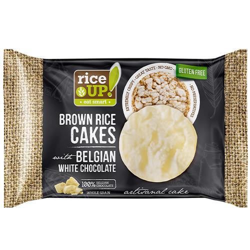 Rice Up Brown Rice Cakes with Belgian White Chocolate 30g