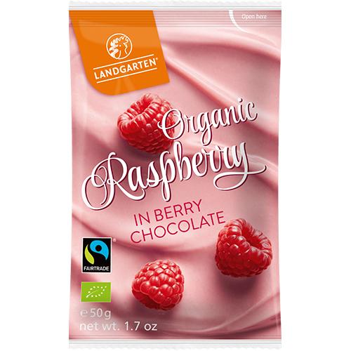 Landgarten Organic Chocolate with Raspberry 50g