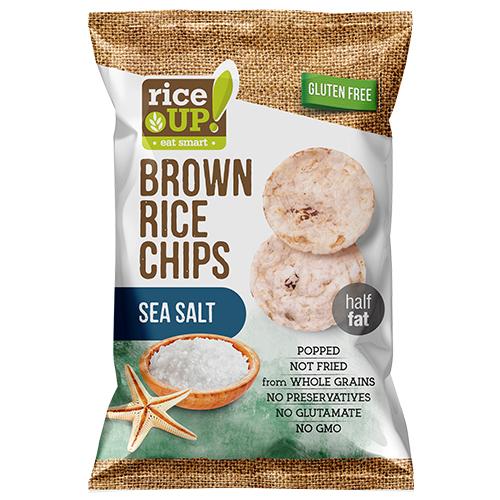 Rice Up Brown Rice Chips with Sea Salt 60g