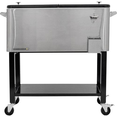 Permasteel Outdoor Patio Cooler with Removable Stainless Steel 76L