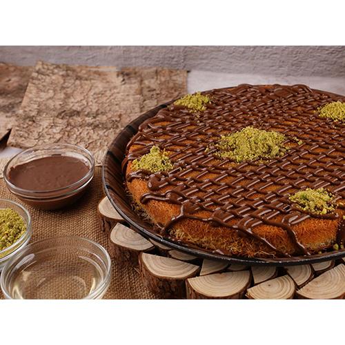 كنافه بالنوتيلا والقشطه صغير