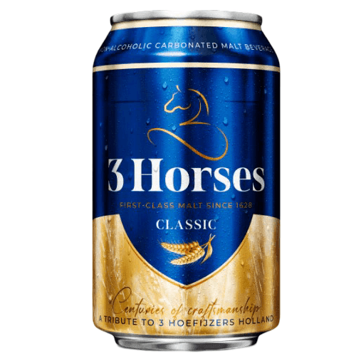 3 Horses Classic Non Alcoholic Barley Beverage 330ml