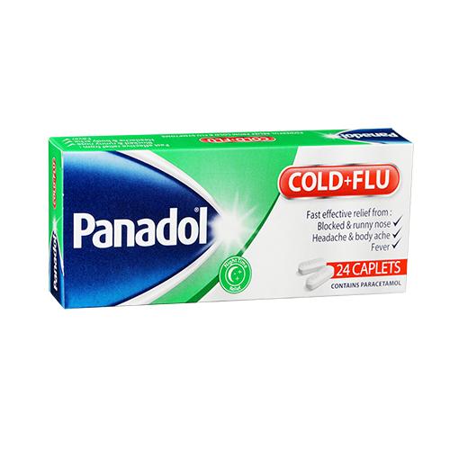 Panadol Cold and Flu Green Night Time 24Capsules