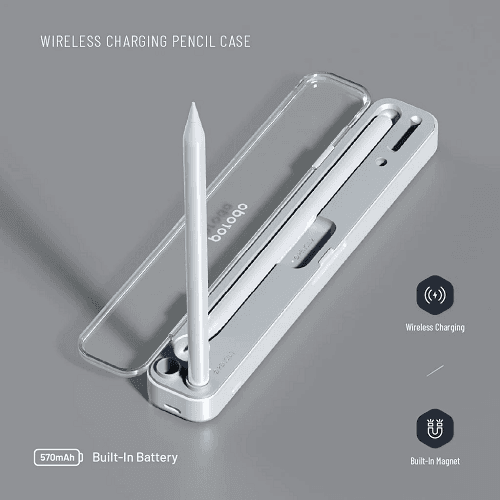 Porodo Wireless Charging and Storage for Pencil 1and2 Case White