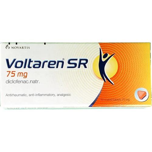 Voltaren SR Diclofenac Sodium 75mg Analgesic and Anti Inflammatory 10Coated Tablets