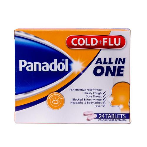 Panadol Cold Flu All in One 24Tablets
