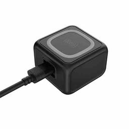 Porodo Desktop Charger with 2Ports USB and Port Type C Fast and Wireless Charger Black