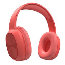 Porodo Soundtec Portable Bluetooth 5.0 Headphones NC Sound Pure Bass FM Wireless Active Siri Red