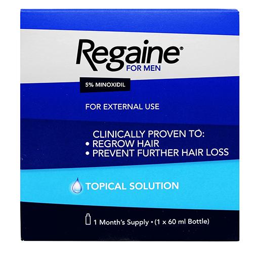 Regaine 5% Minoxidil Solution for Men to Stimulate Hair Growth 60ml