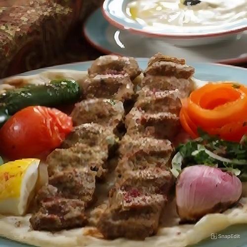 كباب نان مع خبز