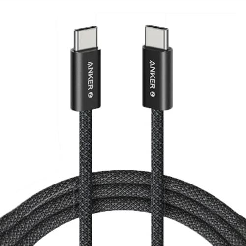 Anker Zolo Braided Cable Type C to Type C 240W 1.8m Black Model No.A8060H12