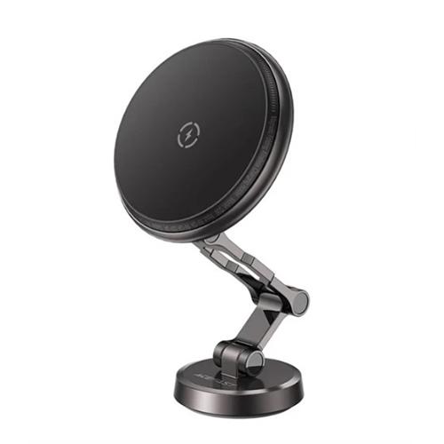 Acefast D30 Magnetic Folding Wireless Charging Car Holder Black