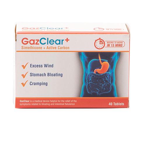 Gaz Clear Tablets to Relieve Symptoms Related to Flatulence 40Tablets
