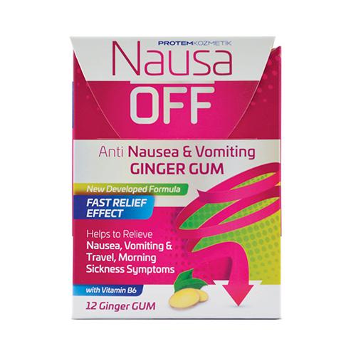 Nausa Off Anti Nausea and Vomiting Ginger 12Pcs