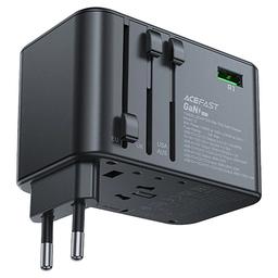 ايس فاست شاحن للمكتب زد1 2300واط مشترك مع 3 منافذ PD Type C منفذ USB بقدره 75واط اسود ورمادي