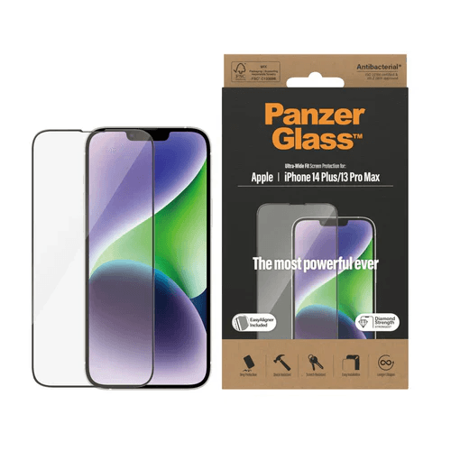 Panzer Glass Screen Protector Apple iPhone 14Plus 13Pro Max UWF Easy Aligner No.2785