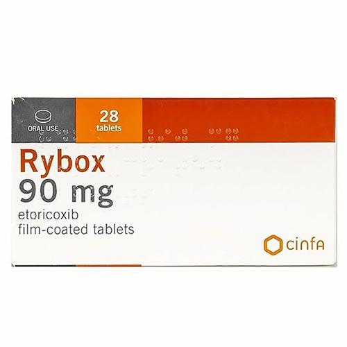 Rybox Etoricoxib 60mg for Treating Arthritis and Gout 28Film Coated Tablets