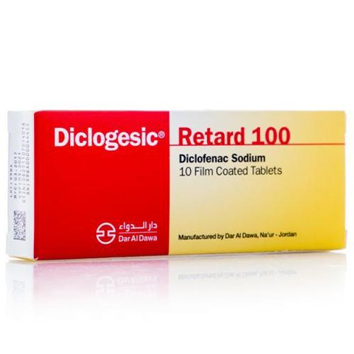 Diclogesic Retard Diclofenac Sodium 100mg 10Film Coated Tablets