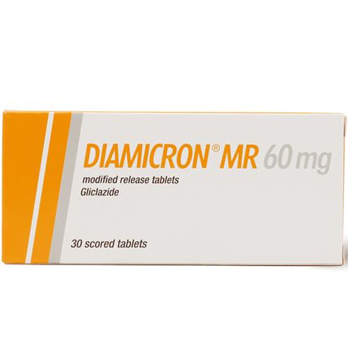 Diamicron MR 60mg to Treat Type 2 Diabetes 30Tablets