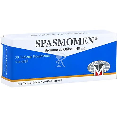 Spasmomen Bromuro De Otilonio 40mg to Treat Irritable Bowel Syndrome 30Tablets