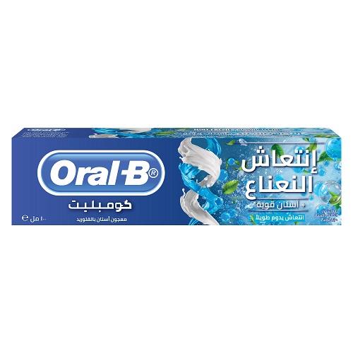 اورال بي معجون اسنان غسول فم بالنعناع المنعش 100مل