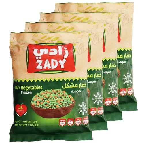 Zady Frozen Mix Vegetables 400g 4Pcs