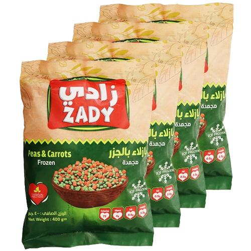 Zady Peas With Carrots Frozen 400g 4Pcs