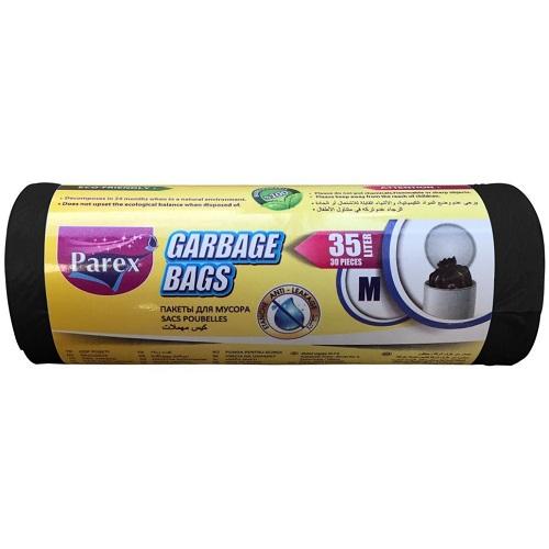 Parex Garbage Bags Medium 35Ltr 55x60cm 30Bags