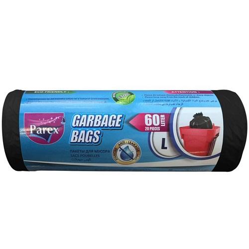 Parex Garbage Bags Large 60Ltr 65X80CM 20Bags